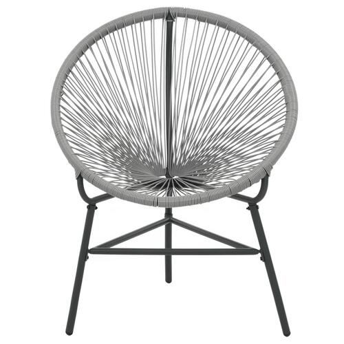 Havestol polyrattan grå