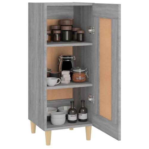 Skænk 34,5x34x90 cm konstrueret træ grå sonoma-eg