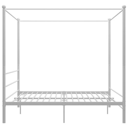 Sengestel til himmelseng 180x200 cm metal hvid