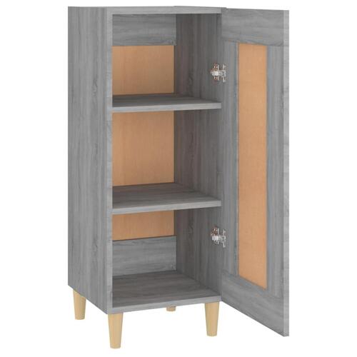 Skænk 34,5x34x90 cm konstrueret træ grå sonoma-eg