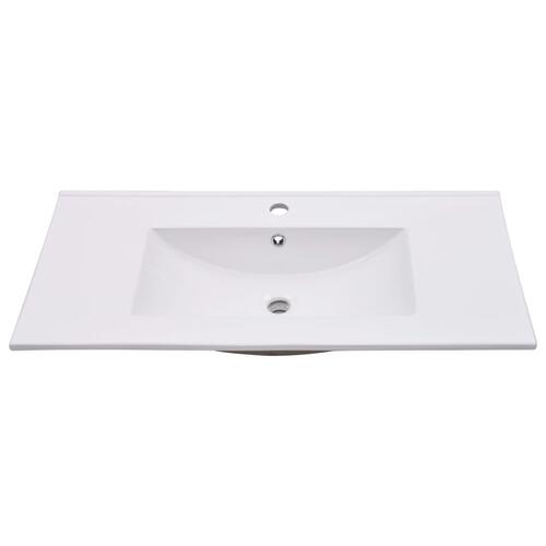 Indbygget håndvask 90,5 x 46,3 x 17,5 cm keramisk hvid