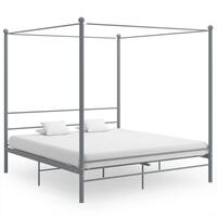 Sengestel til himmelseng 180x200 cm metal grå