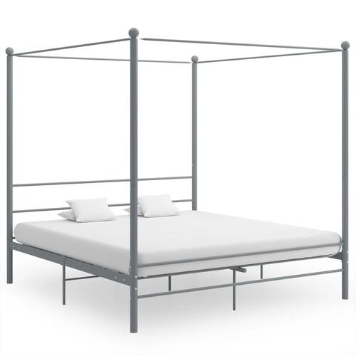 Sengestel til himmelseng 180x200 cm metal grå
