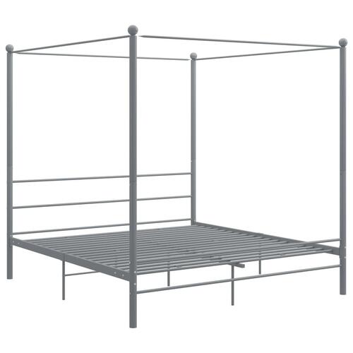 Sengestel til himmelseng 180x200 cm metal grå