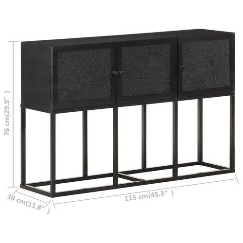 Skænk 115x30x76 cm massivt mangotræ