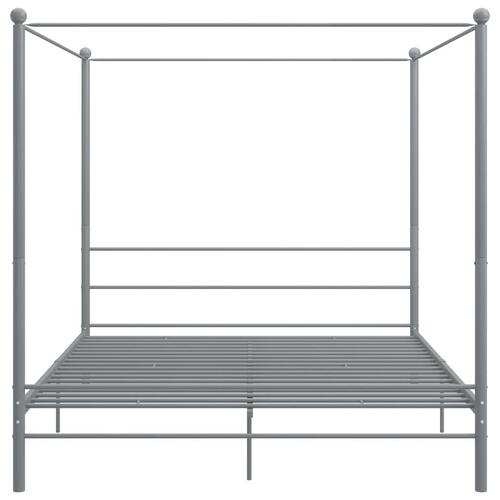 Sengestel til himmelseng 180x200 cm metal grå