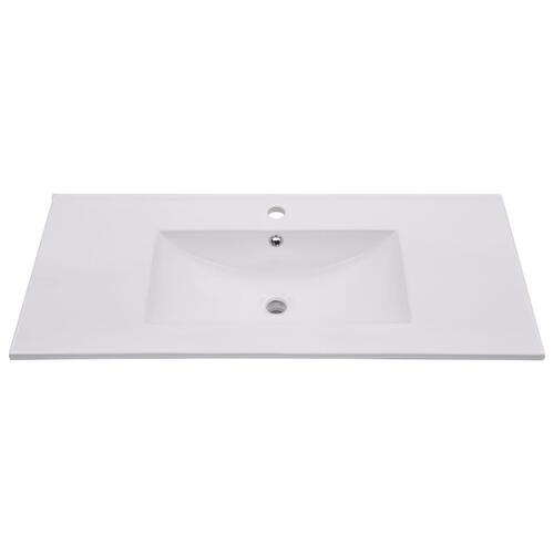 Indbygget håndvask 100,5 x 46,3 x 17,5 cm keramisk hvid