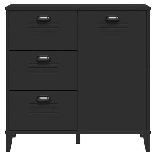 Skænk VIKEN 80x40x80 cm konstrueret træ sort