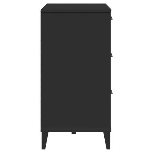 Skænk VIKEN 80x40x80 cm konstrueret træ sort