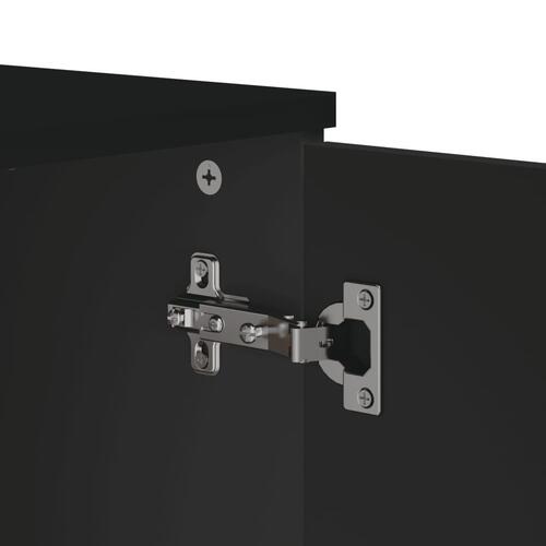 Skænk VIKEN 80x40x80 cm konstrueret træ sort