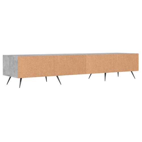Tv-bord 150x36x30 cm konstrueret træ betongrå
