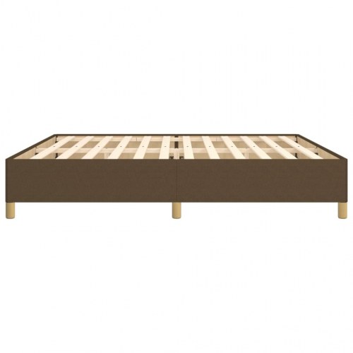 Sengeramme uden madras 200x200 cm stof mørkebrun