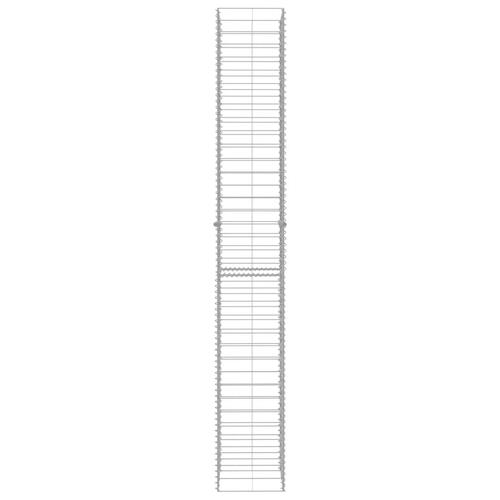 Gabionkurve 3 stk. 25 x 25 x 197 cm galvaniseret stål