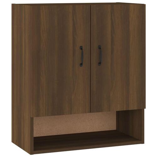 Vægskab 60x31x70 cm konstrueret træ brun egetræsfarve