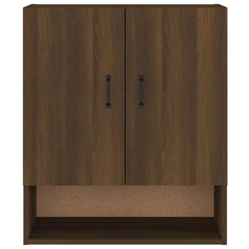 Vægskab 60x31x70 cm konstrueret træ brun egetræsfarve