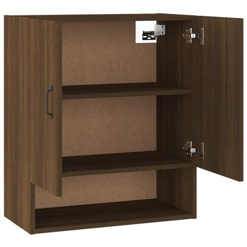 Vægskab 60x31x70 cm konstrueret træ brun egetræsfarve