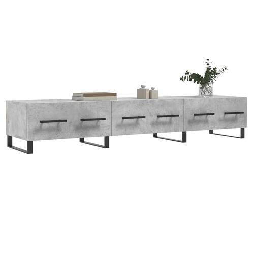 Tv-bord 150x36x30 cm konstrueret træ betongrå