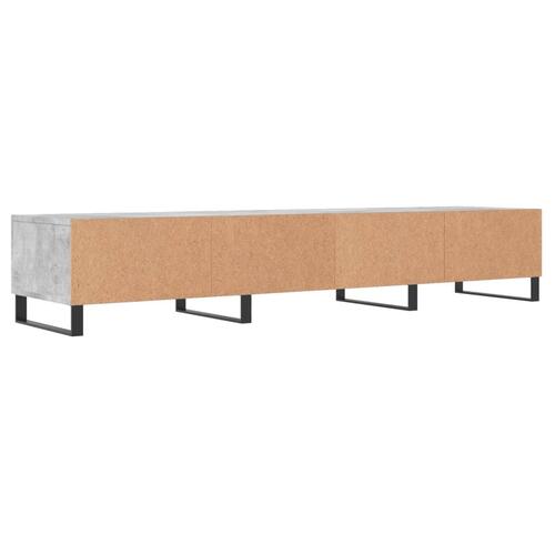 Tv-bord 150x36x30 cm konstrueret træ betongrå