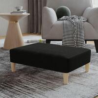 Fodskammel 78x56x32 cm stof sort