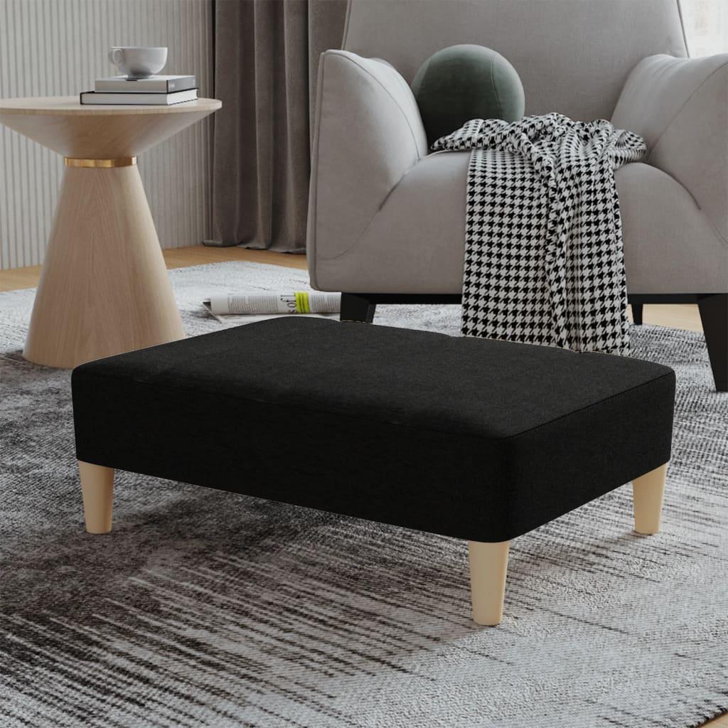 Fodskammel 78x56x32 cm stof sort