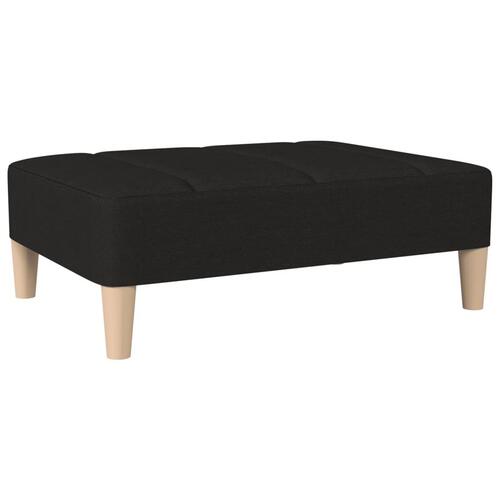 Fodskammel 78x56x32 cm stof sort
