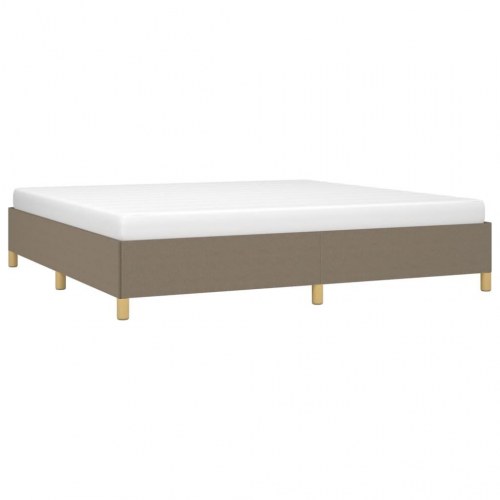 Sengeramme uden madras 200×200 cm - stof, gråbrun