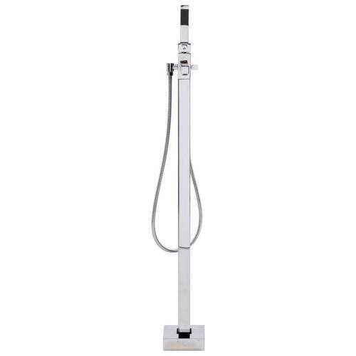 Fritstående badekarsarmatur 110 cm rustfrit stål