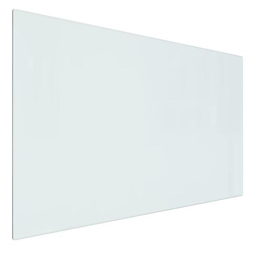 Glasplade til pejs 80x50 cm rektangulær