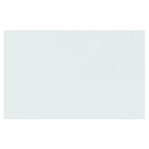 Glasplade til pejs 80x50 cm rektangulær