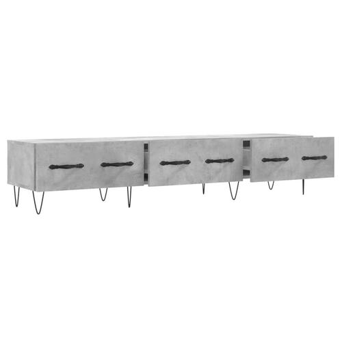 Tv-bord 150x36x30 cm konstrueret træ betongrå