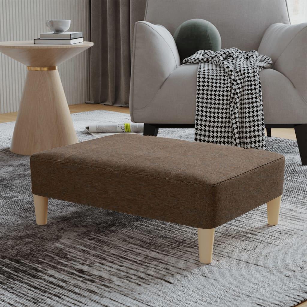 Fodskammel 78x56x32 cm stof brun