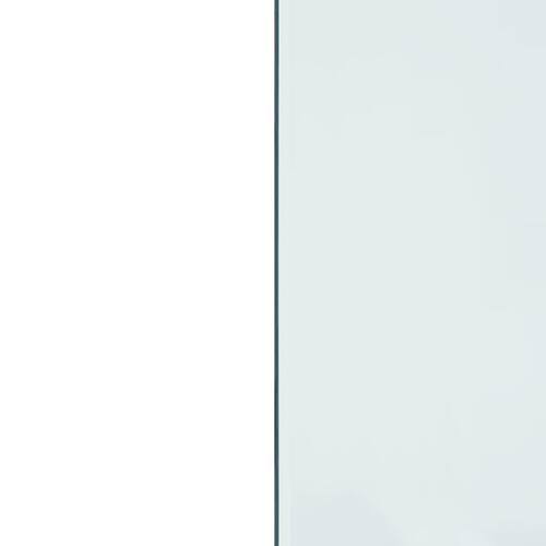 Glasplade til pejs 80x50 cm rektangulær
