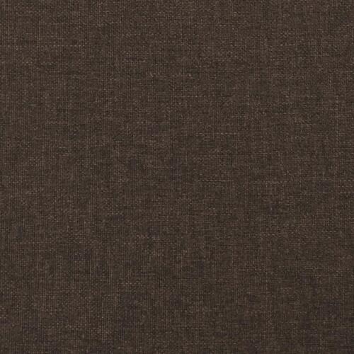 Fodskammel 78x56x32 cm stof mørkebrun