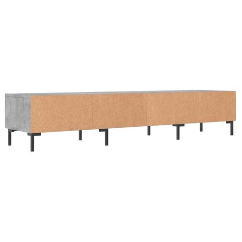 Tv-bord 150x36x30 cm konstrueret træ betongrå