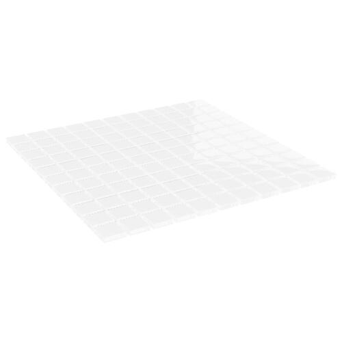 Mosaikfliser 11 stk. 30x30 cm glas hvid