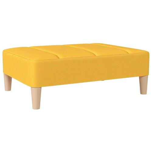 Fodskammel 78x56x32 cm stof gul