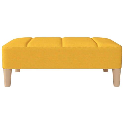 Fodskammel 78x56x32 cm stof gul
