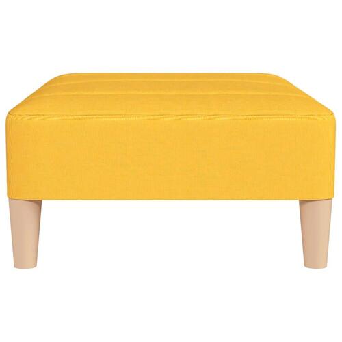Fodskammel 78x56x32 cm stof gul