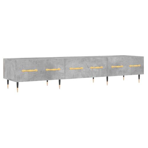 Tv-bord 150x36x30 cm konstrueret træ betongrå