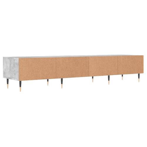 Tv-bord 150x36x30 cm konstrueret træ betongrå