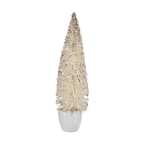 Juletræ Stor 10 x 38 x 10 cm Hvid Plastik