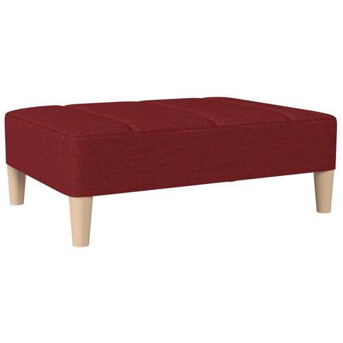 Fodskammel 78x56x32 cm stof vinrød