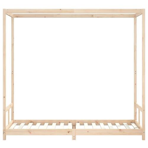 Sengeramme til juniorseng 80x200 cm massivt fyrretræ