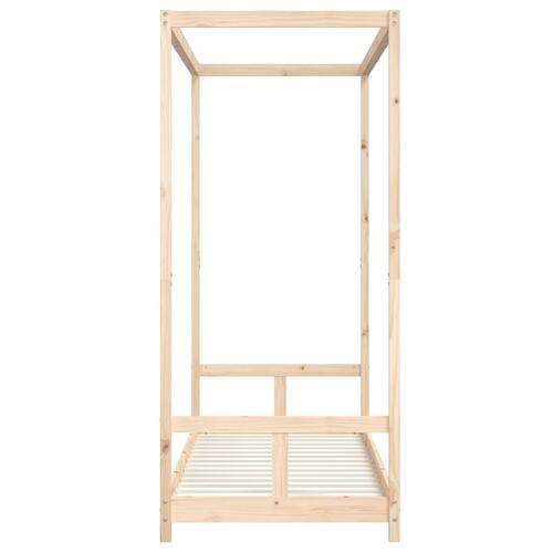 Sengeramme til juniorseng 80x200 cm massivt fyrretræ