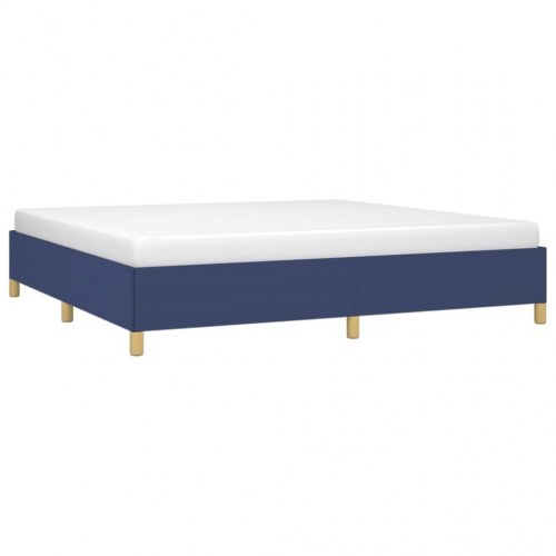 Sengeramme uden madras 200×200 cm - stof, blå
