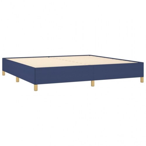 Sengeramme uden madras 200×200 cm - stof, blå