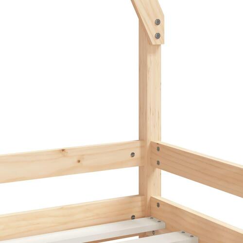 Sengeramme til juniorseng 80x200 cm massivt fyrretræ