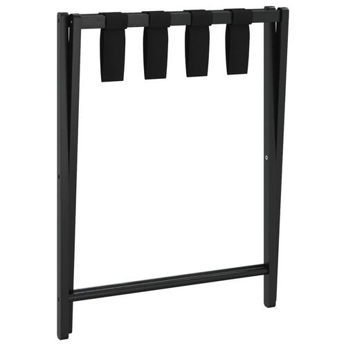 Kuffertbænk 68,5x38x58 cm bambus sort