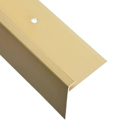 15 stk. trappelister F-facon 134 cm aluminium guldfarvet