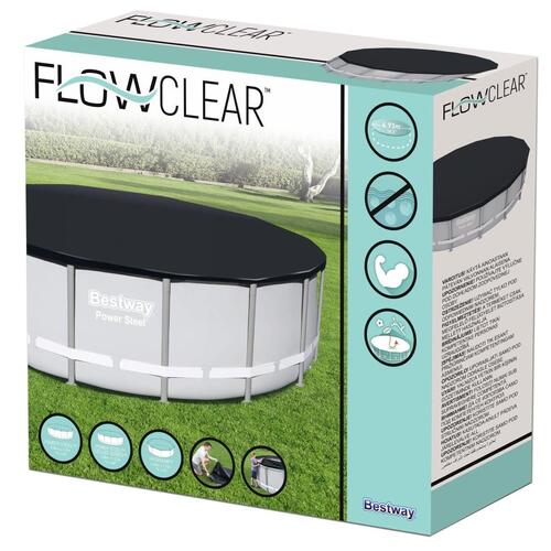 poolovertræk Flowclear 488 cm